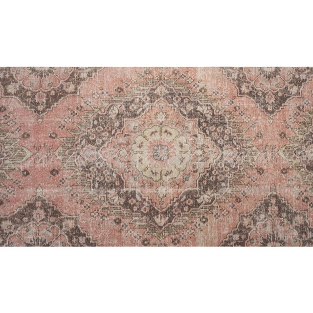 Brown Turkish Oushak Extra Long Runner - Stair Tread 2'12'' X 25'10'' For Sale - Image 8 of 12