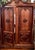 Spanish, heavily carved armoire Left side opens to 3 re-positional shelves Right side opens to hanging storage with a full...