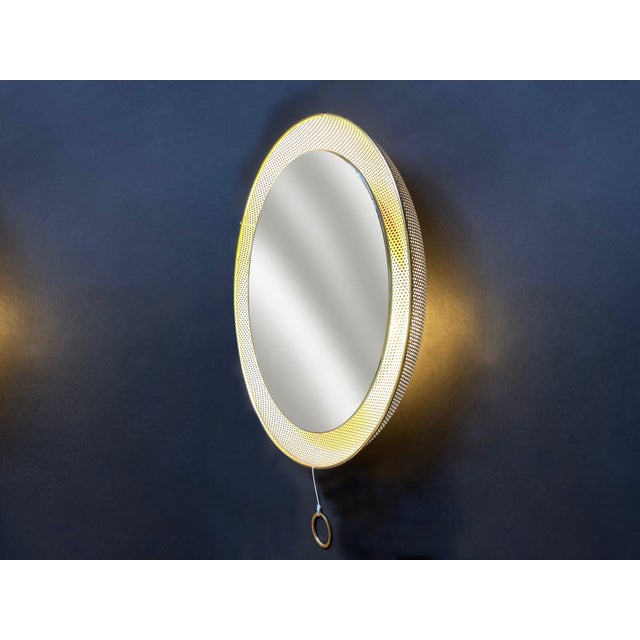 Vintage Back-Lit Mirror by Mathieu Mategot, 1960s For Sale - Image 12 of 12