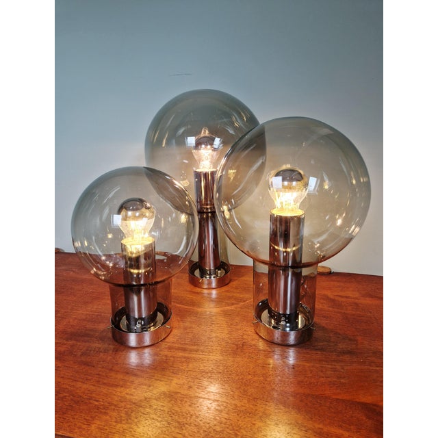 Maxi Globe Ceiling Lights from Raak Amsterdam, 1960, Set of 3 For Sale - Image 14 of 15