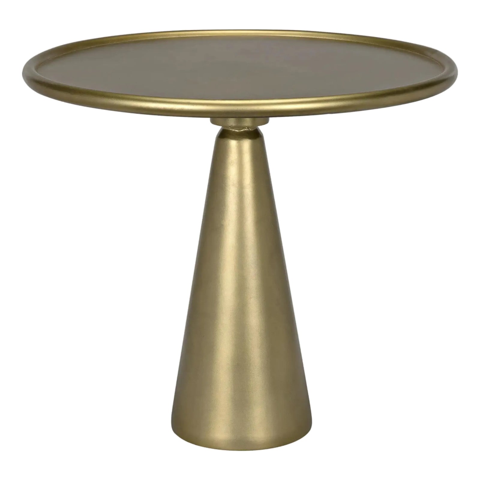 NOIR Hiro Short Side Table, Metal with Brass Finish | Chairish