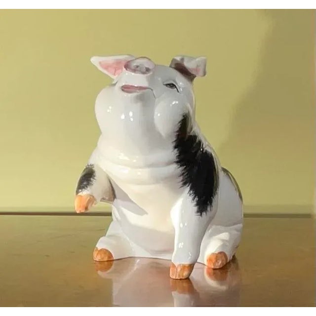 Italian 1970s Italian Ceramic Pig For Sale - Image 3 of 12