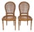 Louis XVI Style Cane Side Chairs, Set of 2 For Sale