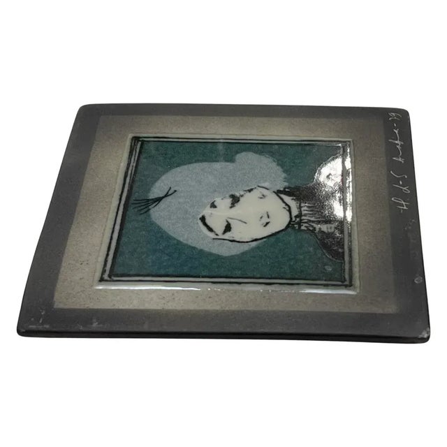 Arabia 1979 Arabia Wall Tile Plate Signed by Helja Liukko-Sundström, Made in Finland For Sale - Image 4 of 11