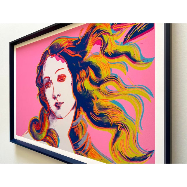 Andy Warhol Foundation Offset Lithograph Reproduction Print Framed Pop Art Poster " Birth of Venus " 1984 For Sale - Image 10 of 12