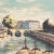 'Barges on the Seine' by F. Henry For Sale - Image 4 of 8