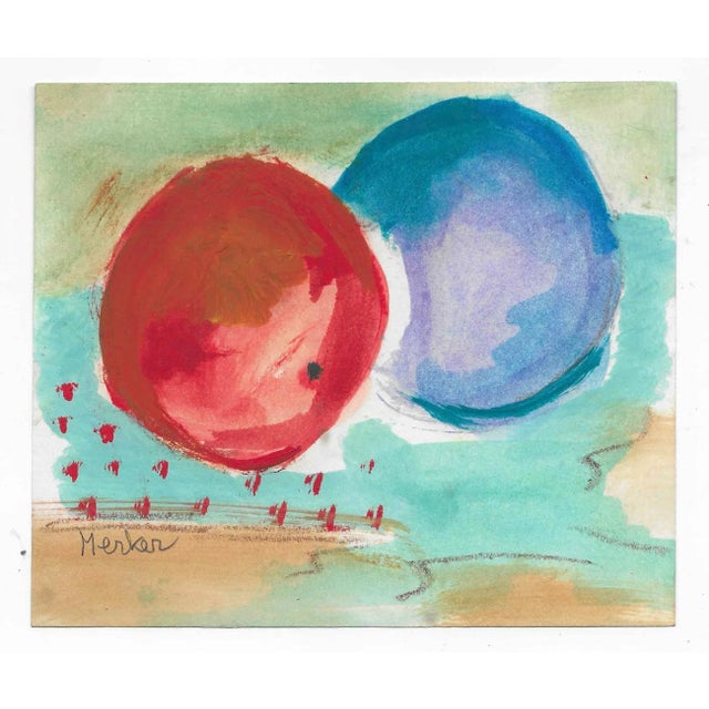 Mid-Century Modern 1950s Alexandra Merker Mid Century Fruit Still Life For Sale - Image 3 of 3