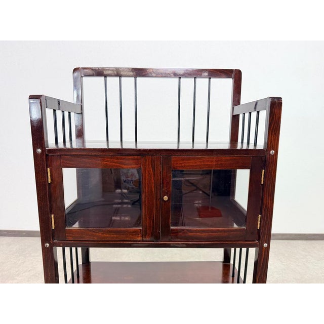 Brown Small Secession Shelf by Josef Hoffmann, 1920s For Sale - Image 8 of 11