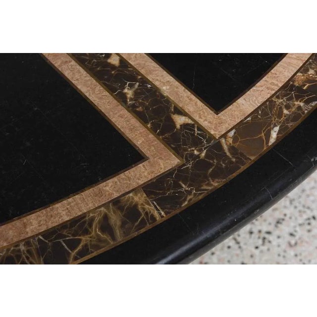 Traditional 1980s Maitland-Smith Attributed Dining Table and 6 Chairs Neoclassic Revival For Sale - Image 3 of 13