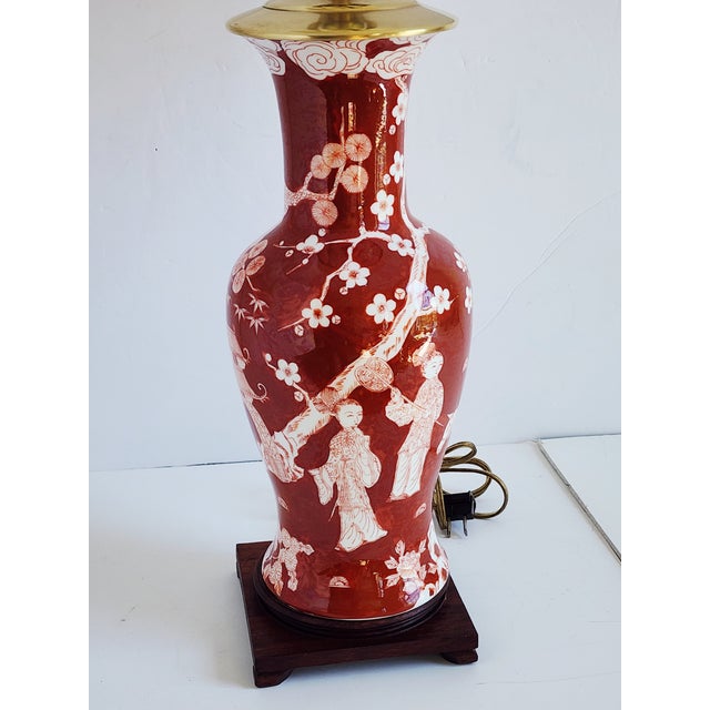 Chinoiserie Mid-Century Chinoiserie Style Table Lamp For Sale - Image 3 of 12