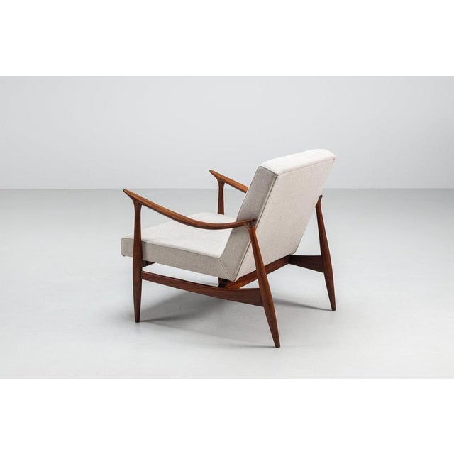 Danish Lounge Chair in Teak and Fabric, Denmark, 1960 For Sale - Image 6 of 18