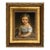 Little Girl With Basket of Plums Framed 8x10" Oil Painting Print on Canvas For Sale