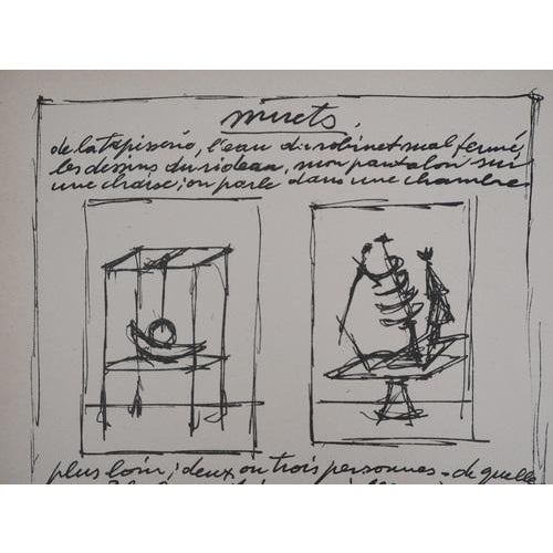 Alberto Giacometti, Moving and Mute Objects, 1952, Original Lithograph For Sale - Image 6 of 8