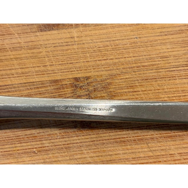 Silver 1960s Georg Jensen Prism Flatware - 42 Pieces For Sale - Image 8 of 9