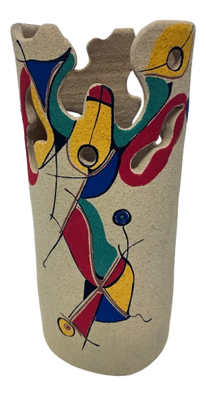 Bellon Alfareros Sculptural Modern Studio Pottery Vase