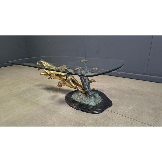 Brass Jaguar Coffee Table, 1970s For Sale - Image 6 of 14