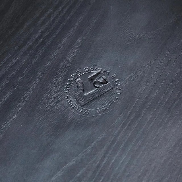 Black T23 Black Wooden Side Table by Pierre Chapo, 2020 For Sale - Image 8 of 12