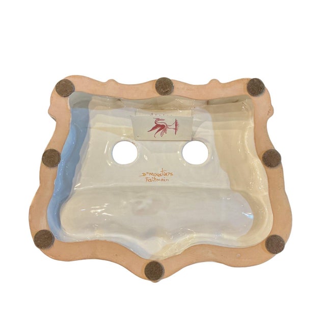 Ceramic Rouen France Inkwell Desk Set For Sale - Image 7 of 7