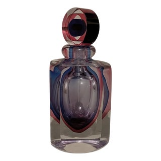 Submerged Murano Glass Parfum Bottle, 1980s For Sale