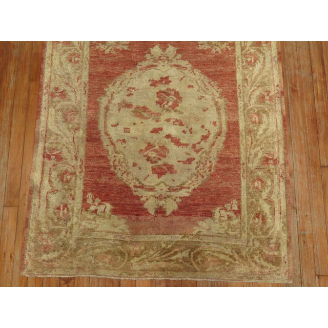 Zabihi Collection Antique Turkish Floral Runner - 3'5" x 9'2" For Sale - Image 12 of 12