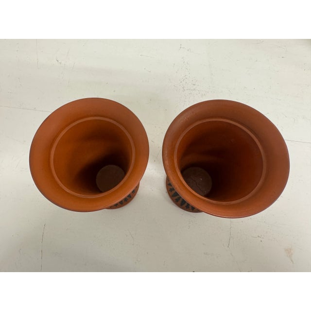 Wedgwood Pair of Early 19th Century Wedgwood Rosso Antico Jardinières / Planters For Sale - Image 4 of 12