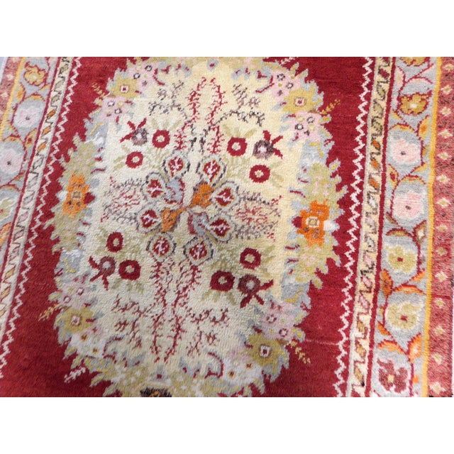 Vintage Turkish Ushak Rug. 3'4"x 6'7" For Sale - Image 11 of 17