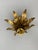 Metal Small Mid-Century Modern Italian Gilt Metal Flush Mount by Biasca, 1960 For Sale - Image 7 of 13