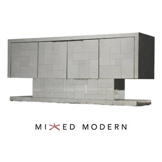 Paul Evans for Directional Cityscape Chrome Cabinet Credenza For Sale