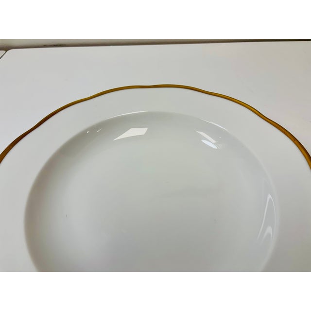 2010s Herend Gold Rimmed Gwendolyn Soup Dish For Sale - Image 5 of 8