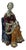 Chinese Porcelain Qing Style Dressing Holding Cat Lady Figure For Sale