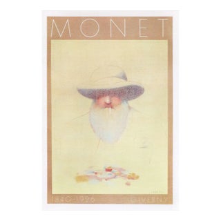 1986 Milton Glaser Mohawk Graphics Collection Poster, Monet (Giverny) For Sale