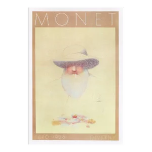 1986 Milton Glaser Mohawk Graphics Collection Poster, Monet (Giverny)