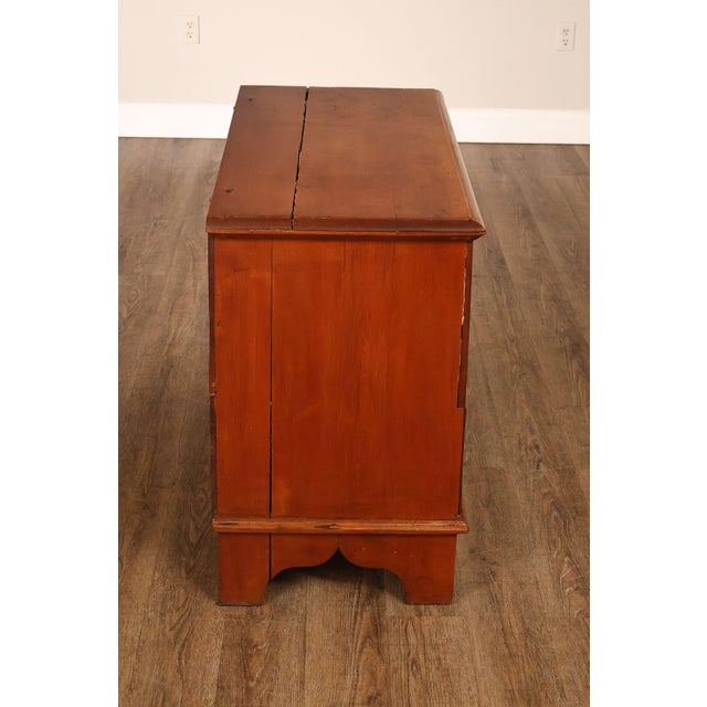Antique American Country Birdseye Maple Blanket Chest With Lower Drawer For Sale - Image 14 of 18