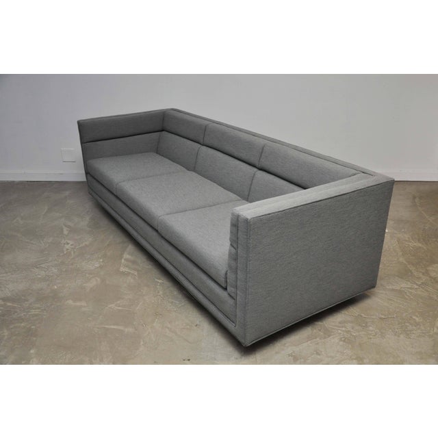 Dunbar Furniture Dunbar Model 7140 Channel Sofa by Roger Sprunger For Sale - Image 4 of 7