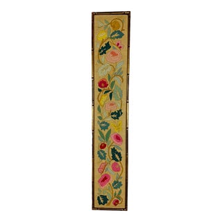 Vintage Framed Needlepoint For Sale