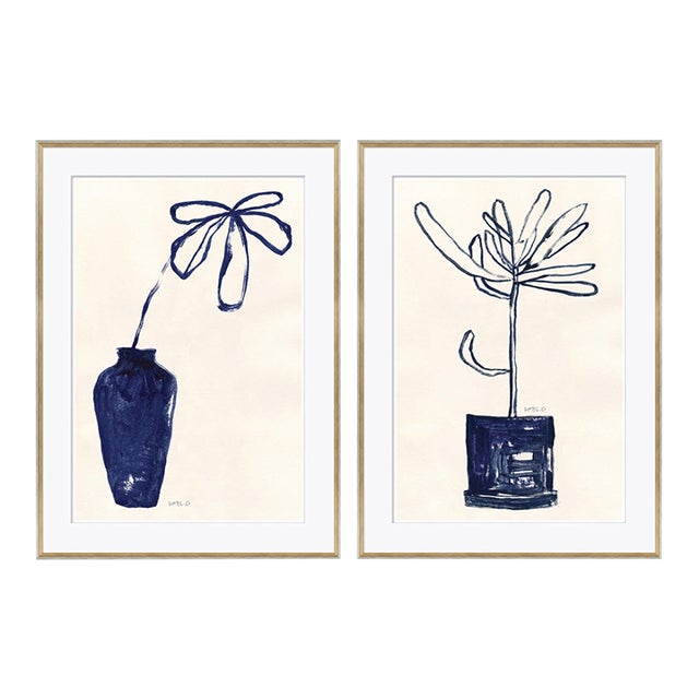 Fiddleleaf and Palm by Susan Hable For Sale