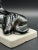Silver Fran Mar after Franz Marc, Resting Horse, 1970s, Ceramic Sculpture with Platinum Glaze For Sale - Image 8 of 16