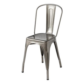 A+ Chair in Varnished Raw Steel from Tolix For Sale