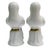 Vintage Hollywood Regency White Porcelain & Gold Gilt Toucan Bookends - A Pair For Sale In San Diego - Image 6 of 9