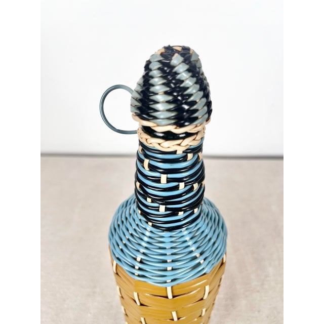 Vintage Wire Wrapped Bottle For Sale - Image 4 of 9