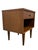 1970s Vintage Mid Century Modern One Drawer Nightstand With Open Shelf and Tapered Legs For Sale - Image 5 of 9