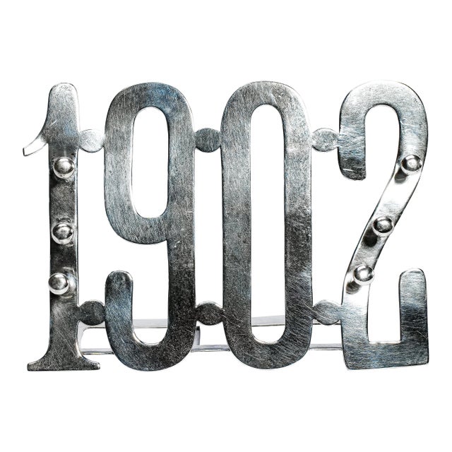 Rare Tiffany & Co. Antique Sterling Silver 1902 Year Cut Out Fountain Pen Rest Stand Desk For Sale