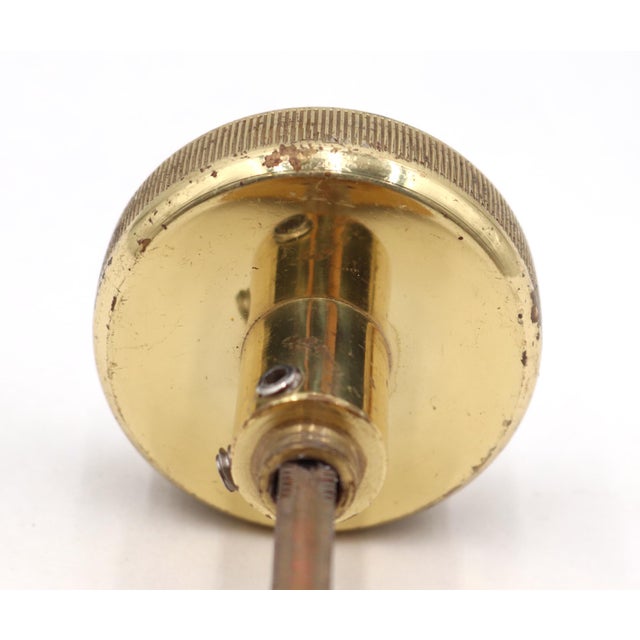 Brass Pair of Modern Polished Brass & Nickel Entry Door Knobs For Sale - Image 8 of 8