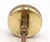 Brass Pair of Modern Polished Brass & Nickel Entry Door Knobs For Sale - Image 8 of 8