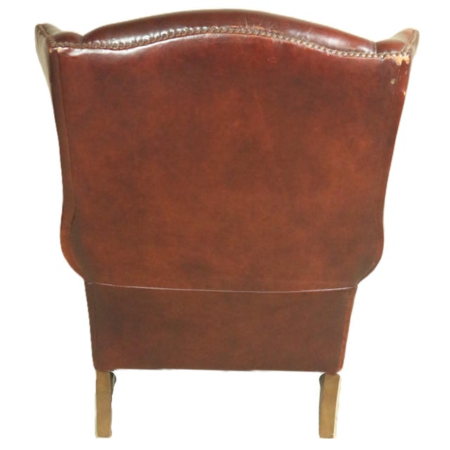 Mid 20th Century Oversized Wing Chair For Sale - Image 10 of 10