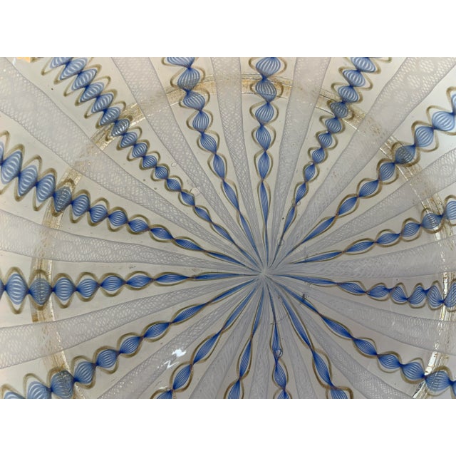 Large Vintage Murano Venetian Glass Central Bowl For Sale - Image 9 of 10