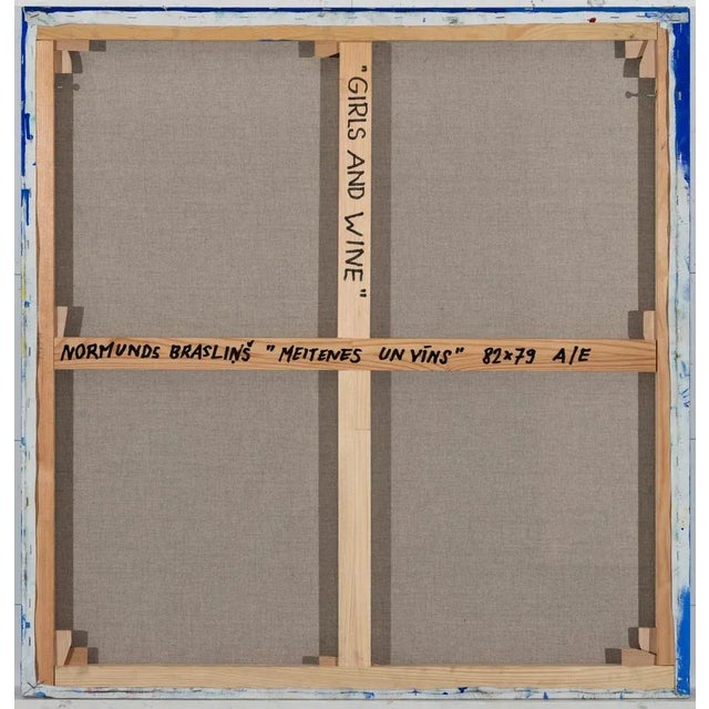 Girls and vine. 2021. Oil on canvas, 82x79 cm Normunds Braslinsh (1962) Born 1962 in Riga, Latvia 1980–1986 Latvian...