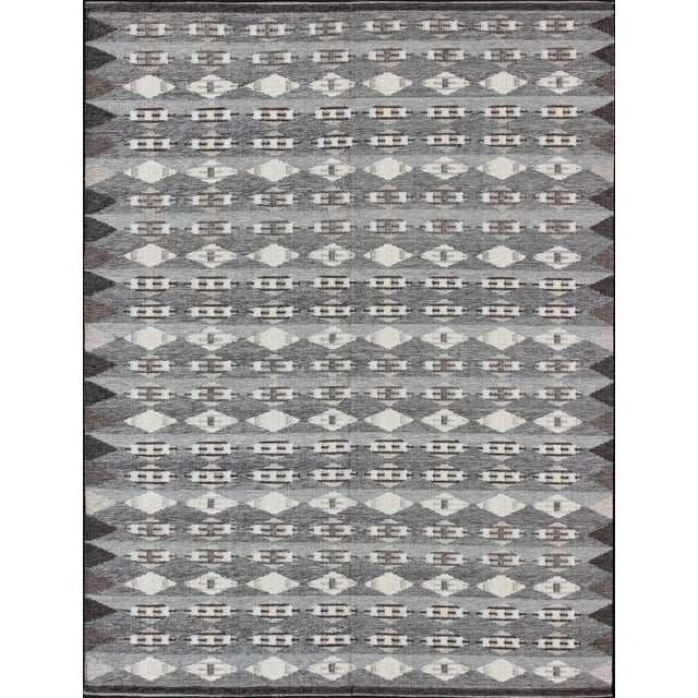 Large Modern Scandinavian/Swedish by Keivan Woven Arts 10' X 14' For Sale - Image 13 of 13