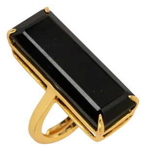Lucille Ring, Black, Size 7