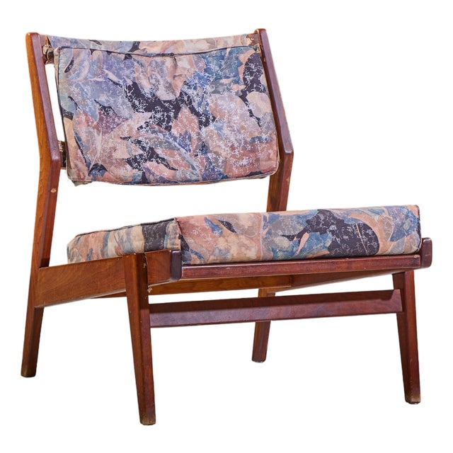 Jens Risom Style Mid Century Lounge Chair For Sale